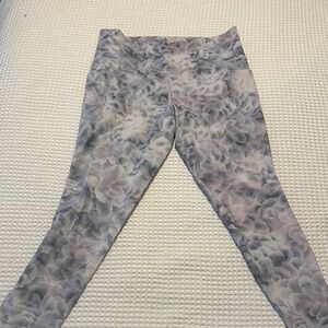 Athleta Gray and Purple Patterned Leggings